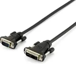 Equip Adapter DVI-A->VGA 1920x1200 St/St 1.80m sw Polybeutel