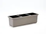 No name URBALIVE BERBERIS TRIO Donica samonawadniająca 117 x 39 cm, jasnoszary