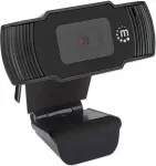 Veebikaamera Manhattan USB Webcam, Two Megapixels (Clearance Pricing), 1080p Full HD, USB-A, Integrated Microphone, Adjustable Clip Base, 30 frame per second, Black, Three Year Warranty, Box