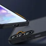 Tech-Protect Kaitse&uuml;mbris Magmat, Xiaomi Redmi 14C / Poco C75, matt l&auml;bipaistev musta &auml;&auml;rega,