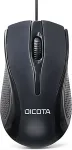 Hiir DICOTA Wired Mouse Black