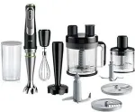 Braun Multiquick 9 MQ 9187XLI Stavblender Premium sort/b&oslash;rstet rustfrit st&aring;l