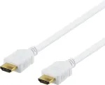 DELTACO kiire HDMI-kaabel, 10 m, Ethernet, 4K UHD, valge