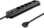 UPS Qoltec 50271 surge protector Black 5 AC outlet(s) 230 V 3 m