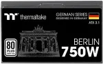 Toiteplokk Thermaltake BERLIN 750W ATX3.1 (black, 1x 12-pin high power GPU, 2x PCIe, 750 watts)