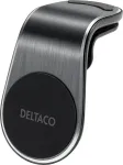 DELTACO magnetiline autohoidik, nurga all oleva &otilde;huava kinnitus, mobiilile, must