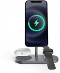 Tech-Protect juhtmevaba laadija QI15W A22 3in1 Magnetic MagSafe, must