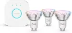PHILIPS Hue Essential GU10 4.7W 345lm, Colored, 3-pack + Bridge