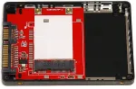 StarTech .com 2.5 SATA auf Mini SATA Adapter - externes mSATA Festplattengeh&auml;use - Speichergeh&auml;use - 6,4 cm (2.5) - 1 Sender/Kanal - SATA - Silber (SAT2MSAT25)