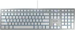 Klaviatuur CHERRY KC 6000 SLIM PAN-NORDIC SILVER WHITE