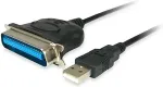 EQUIP Adapter USB-A->Centronics IEEE1284 36Pin St/St 1.50m Polybeutel