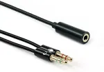 SBOX 35F-2X35M/R 3.5mm F. 4Pin - 2 X 3.5mm M. 3Pin 0.2m