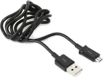 Platinet kaabel microUSB 1m, must