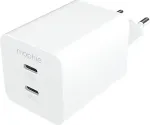Mophie Essentials Power Adapter Dual USB-C PD 50W EU White