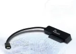Inter-Tech USB 3.2 Gen 1 Adapter, USB-C Stecker > SATA 15pin + 7pin Buchse (schwarz)