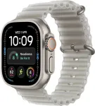 APPLE I&scaron;manusis laikrodis Watch Ultra 4 GPS + Cellular 49mm Natural Titanium Case with Translucent Pilkas Ocean Band