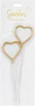 PartyDeco s&auml;rak&uuml;&uuml;nal, 2 tk, s&uuml;damekujuline 16,5 cm