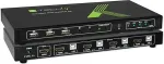 TECHly 4x1 USB HDMI 4Kx2K IDATA KVM-HDMI4U KVM switch Black