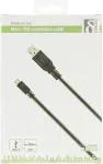 DELTACO Mobiiltelefoni kaabel USB 2.0 "A-micro B", 1.0m, must / MICRO-101