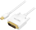 Logilink Mini DisplayPort-Kabel DP 1.2 zu DVI, wei&szlig; 1,8m