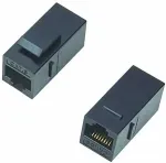 DATACOM UTP panel connector 2 x RJ45 (8p8c) Cat5e, straight, plastic