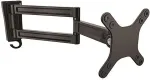 Startech .com Monitorarm f&uuml;r Wandmontage - Zwei Gelenke - F&uuml;r VESA Monitore / Flachbildfernseher bis zu 68,60cm (27) (15Kg) - Monitor Wandhalterung - Verstellbarer Arm (Befestigungsplatte, Schrauben, Monitorarm) f&uuml;r LCD-Display - Aluminium - Schwarz  ...