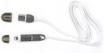 SBOX 2IN1W USB->Micro USB+IPH.5 M/M 1M white