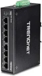 TRENDnet TI-PG80 - Switch - nicht verwaltet - 8 x 100/1000/10000 - an DIN-Schiene montierbar, wandmontierbar - PoE+ - Gleichstrom (TI-PG80)