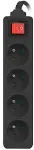 Lanberg PS1-04E-0150-BK power extension 1.5 m 4 AC outlet(s) Indoor Black