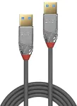 Lindy CROMO - USB-Kabel - USB Typ A (M) bis USB Typ A (M) - USB3.0 - 2,0m - rund - Grau (36627)