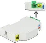 Delock LWL Anschlussdose fr Hutschiene 2 x SC Simplex oder LC Duplex