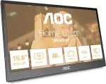 Monitor AOC 16T3EA portable TV/ Black 39.6 cm (15.6") 1920 x 1080 pixels