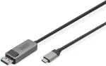 Digitus USB 3.2 Anschlusskabel Typ C --> DP St./St. 1m schw.