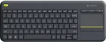 Klaviatuur Logitech WIRELESS TOUCH KEYBOARD K400 PLUS BLACK HU VERSION
