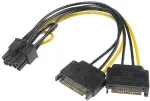 Akasa - SATA power to 6+2-pin PCIe adapter