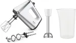 Krups hand mixer 3Mix 9000 GN9121 (white/silver, 750 watts)