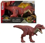 Mattel Jurassic World Rebirth Wild Roar Aucasaurus Dinosaur Toy, Tail Controlled Attack Chomp & Sound