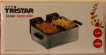 Tristar SALE OUT. FR-9342 Double deep fryer, Total capacity 6 L, 3600 W, Stainless Steel/Black | Tristar Double deep fryer | FR-9342 | Power 3600 W | Capacity 6 L | Silver | DAMAGED PACKAGING, DENTED BODY (BACKSIDE, BOTTOM) | 24 month(s)