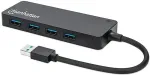 Manhattan 4-Port USB 3.2 Gen 1 Hub USB-A St./ 4x A-Buchse