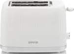 Gorenje Toaster | T850DPW | Number of slots 2 | Housing material Plastic | White