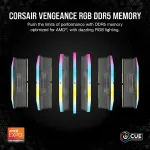 M&auml;lu CORSAIR DDR5 32GB PC 5600 CL40 komplekt (2x16GB) VENGEANCE RGB jaem&uuml;&uuml;k
