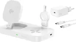 4Smarts Qi2 Ladestation Trident mit Charger f&uuml;r Samsung Watch, wei&szlig;