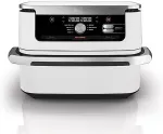 Frit&uuml;&uuml;r NINJA AF500EUWH fryer Double 10.4 L Stand-alone 2470 W Hot air fryer Silver, White