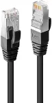 Lindy Premium - Patch-Kabel - RJ-45 (M) - RJ-45 (M) - 30cm - SSTP-Kabel - CAT 6 - glatt, halogenfrei - Schwarz (45600)