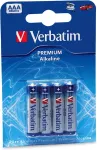 VERBATIM 1x4 Alkaline Battery Micro AAA LR 03