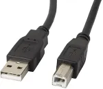 LANBERG USB-A(M)->USB-B(M) 2.0 Kabel 5,0m Ferrite sw