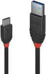 Lindy USB 3.1 Kabel Typ A/C 3A Black Line M/M 0.5m