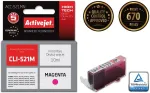 Tooner Activejet ACC-521MN Ink (replacement for Canon CLI-521M; Supreme; 10 ml; magenta)
