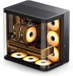 Korpus Jonsbo TK-2 2.0 Midi-Tower, Tempered Glass - black