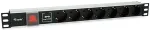 Equip 7-Outlet German Power Distribution Unit with Surge Protection and Switch